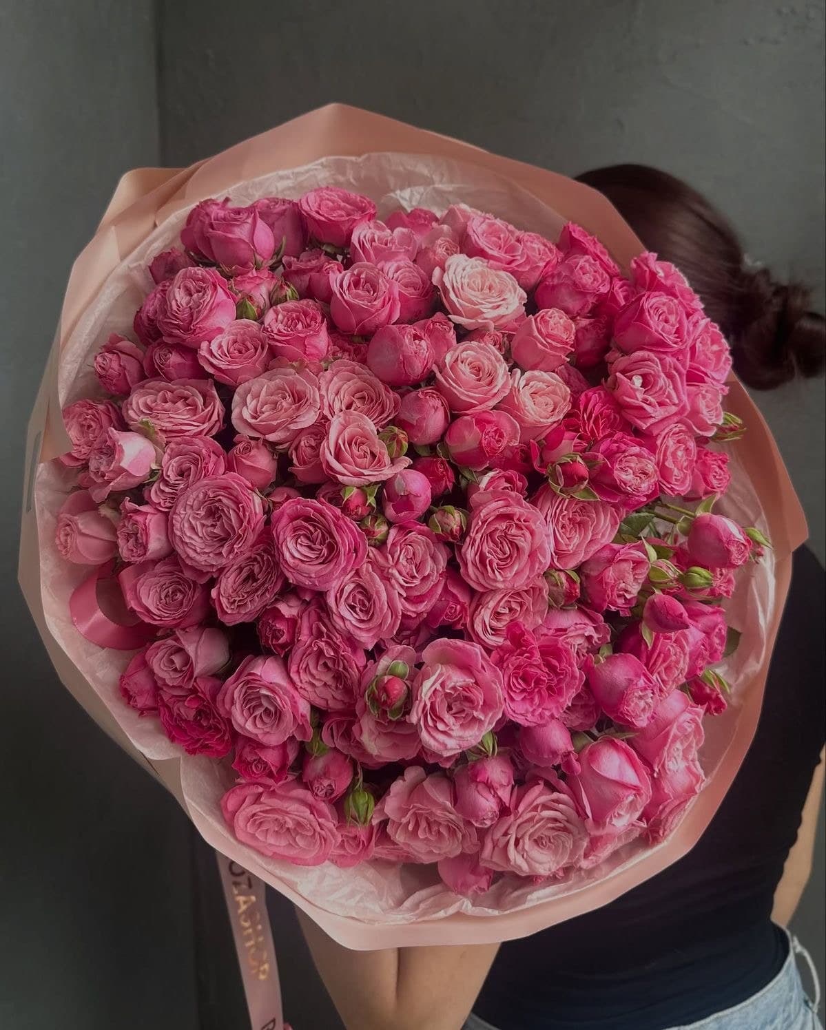 Бордовая нежность — букет Bellaflore